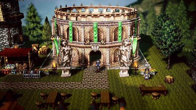 『オクトパストラベラー0』新たなトラベラー4名と「タウンビルド」で建築可能な魔物闘技場、博物館が公開！HD-2D過去作とのセーブデータ連動も