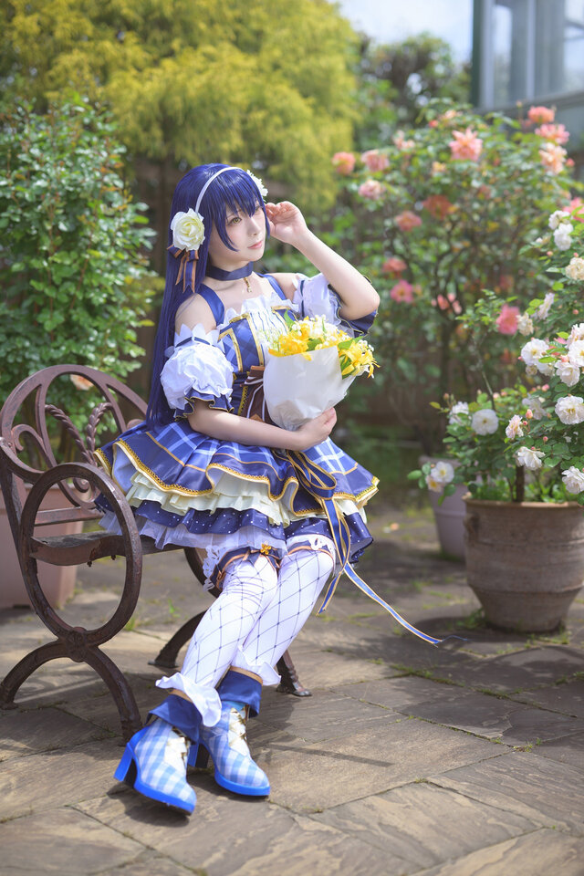 園田海未「ラブライブ!」／中野べこ（X：@bacon1007cos2nd）、撮影：ダリ（X：@dali_cameko）