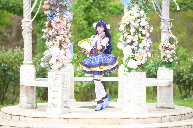 園田海未「ラブライブ!」／中野べこ（X：@bacon1007cos2nd）、撮影：ダリ（X：@dali_cameko）