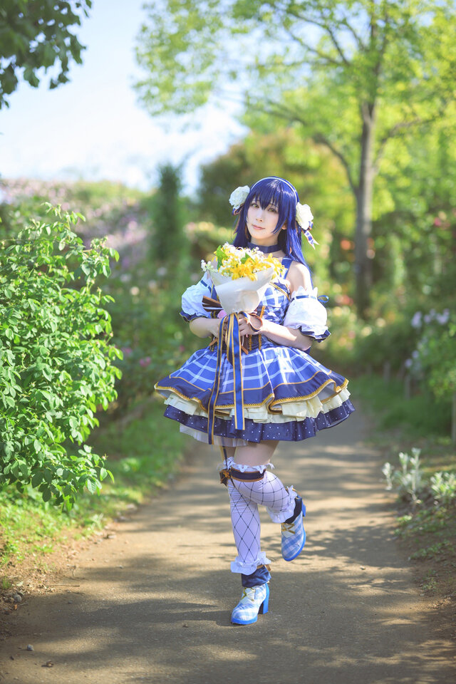 園田海未「ラブライブ!」／中野べこ（X：@bacon1007cos2nd）、撮影：ダリ（X：@dali_cameko）