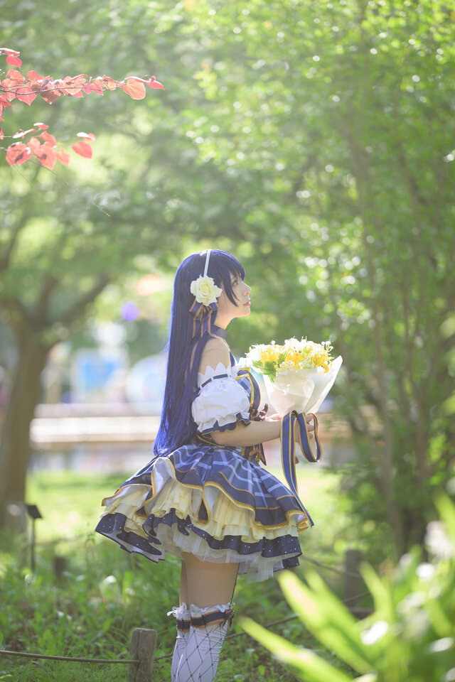 園田海未「ラブライブ!」／中野べこ（X：@bacon1007cos2nd）、撮影：ダリ（X：@dali_cameko）