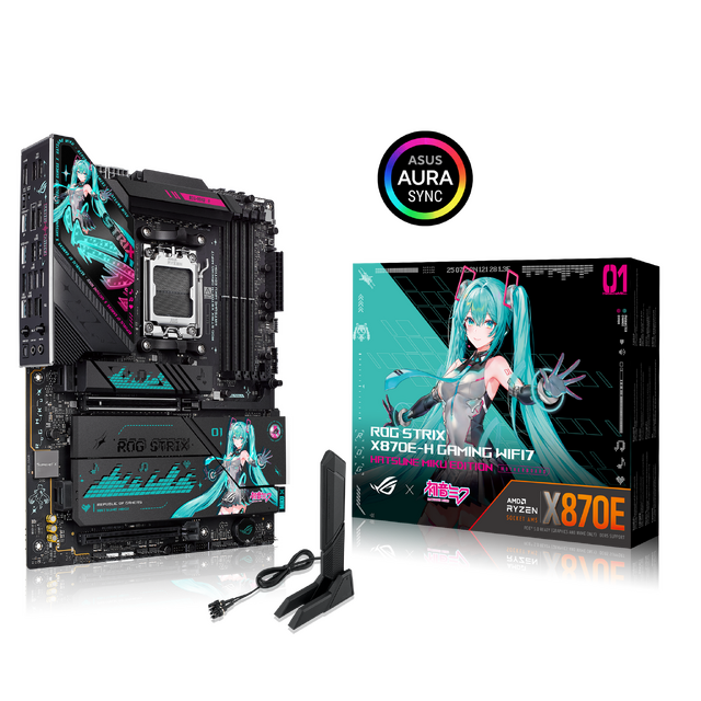 PCの中身まで「初音ミク」仕様！「ASUS」ゲーミングブランドコラボ製品で、世界観を存分に感じられるセットアップに