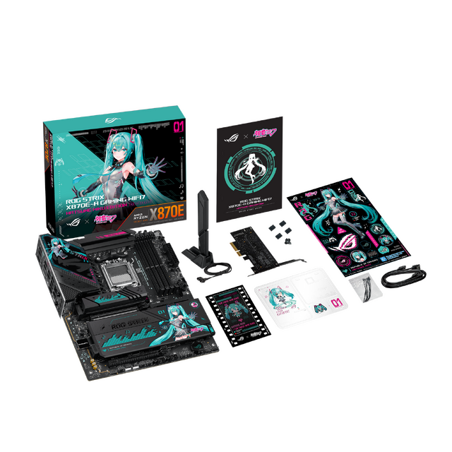 PCの中身まで「初音ミク」仕様！「ASUS」ゲーミングブランドコラボ製品で、世界観を存分に感じられるセットアップに