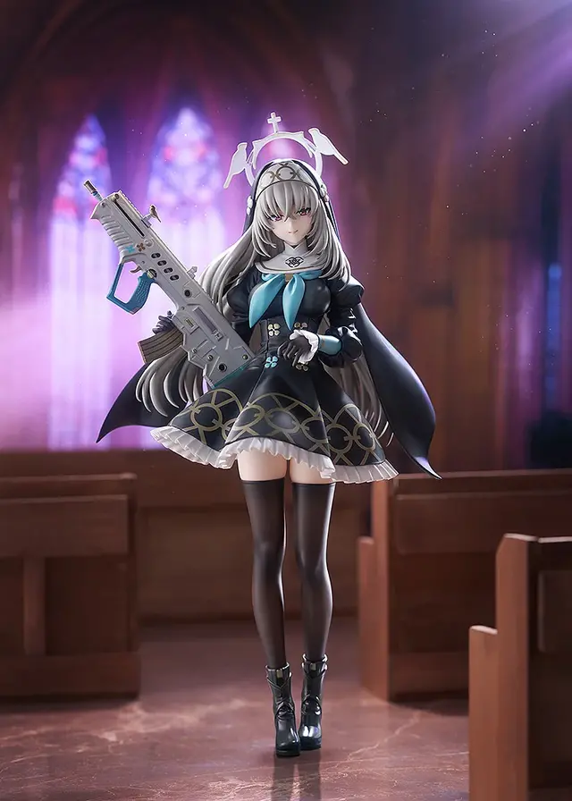 絶対領域に透けハイソックス！『ブルアカ』より「サクラコ」が黒色のシスター服で立体化、固有武器「浄化の織り手」も見応え十分