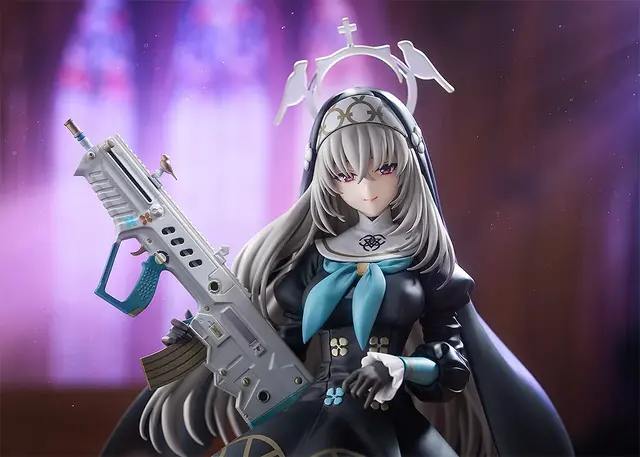 絶対領域に透けハイソックス！『ブルアカ』より「サクラコ」が黒色のシスター服で立体化、固有武器「浄化の織り手」も見応え十分