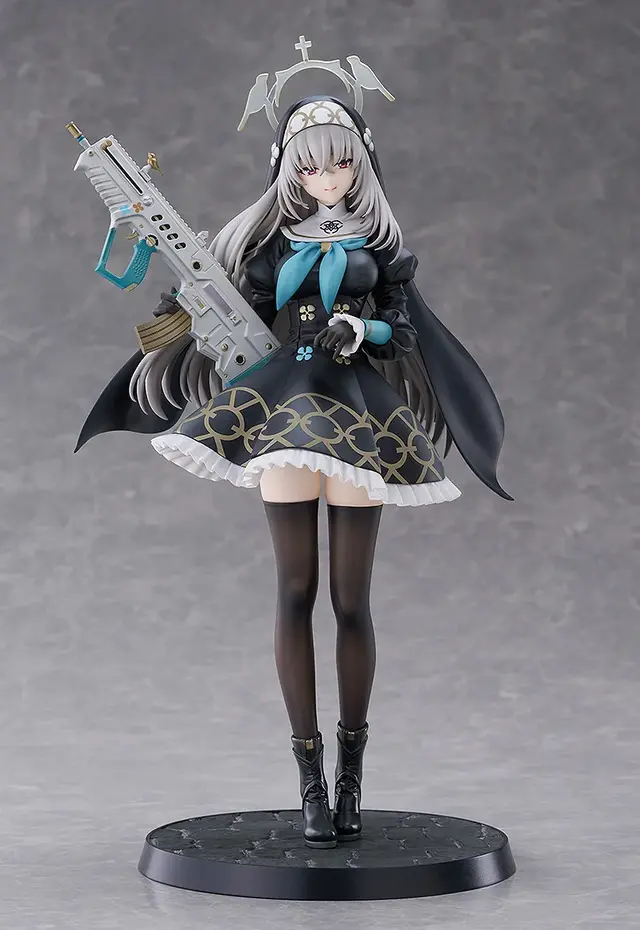 絶対領域に透けハイソックス！『ブルアカ』より「サクラコ」が黒色のシスター服で立体化、固有武器「浄化の織り手」も見応え十分