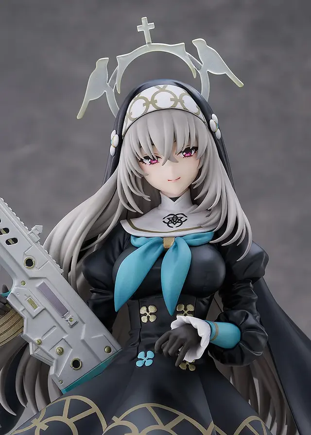 絶対領域に透けハイソックス！『ブルアカ』より「サクラコ」が黒色のシスター服で立体化、固有武器「浄化の織り手」も見応え十分