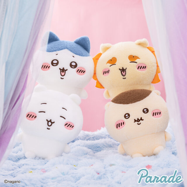 羊毛のようにふわふわ！「ちいかわ」プライズぬいぐるみに、嬉しそうなハチワレや満面の笑みのシーサー含む全4種