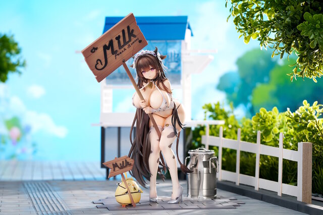 目のやり場に困るミルクメイド柄ビキニ…！『アズレン』より「樫野」が着せ替え衣装「フレッシュ＆スウィート！」の姿で立体化