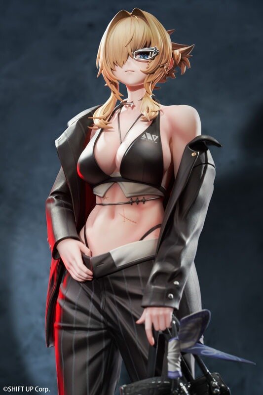 知的なスーツと肉体のギャップが美しい…『勝利の女神：NIKKE』より「グレイブ」がコスチューム“ビューティフル・ユー”姿で立体化