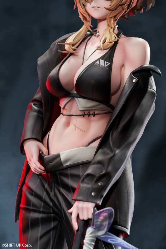 知的なスーツと肉体のギャップが美しい…『勝利の女神：NIKKE』より「グレイブ」がコスチューム“ビューティフル・ユー”姿で立体化