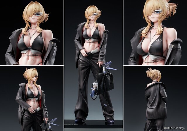 知的なスーツと肉体のギャップが美しい…『勝利の女神：NIKKE』より「グレイブ」がコスチューム“ビューティフル・ユー”姿で立体化