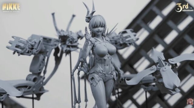 『勝利の女神:NIKKE』「ラピ：レッドフード」と「ベヒモス」が作中シーンを再現するフィギュアに！“ニケ創造の謎”に迫る展覧会など、ゲーム外展開もアツい