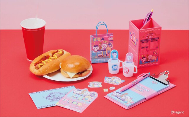 「ちいかわ」たちが80年代ポップなデザインに！アメリカンダイナーで楽しく食事する姿を描いた「ステーショナリートータル第13弾」が可愛い