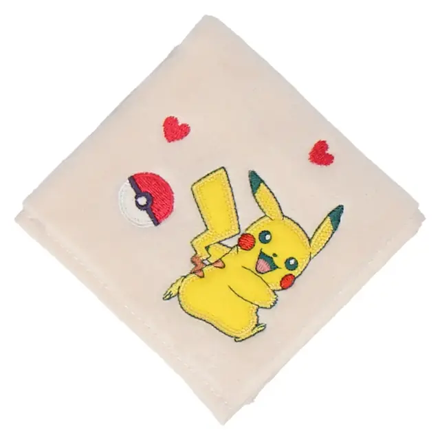 ピカチュウ、イーブイなどが可愛くデザイン！『ポケモン』新作ハンカチが販売中―アップリケ刺繡のタオルハンカチも