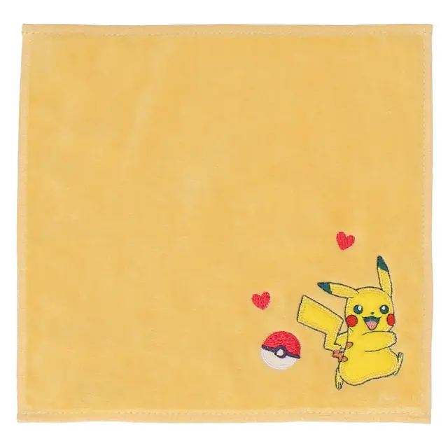 ピカチュウ、イーブイなどが可愛くデザイン！『ポケモン』新作ハンカチが販売中―アップリケ刺繡のタオルハンカチも