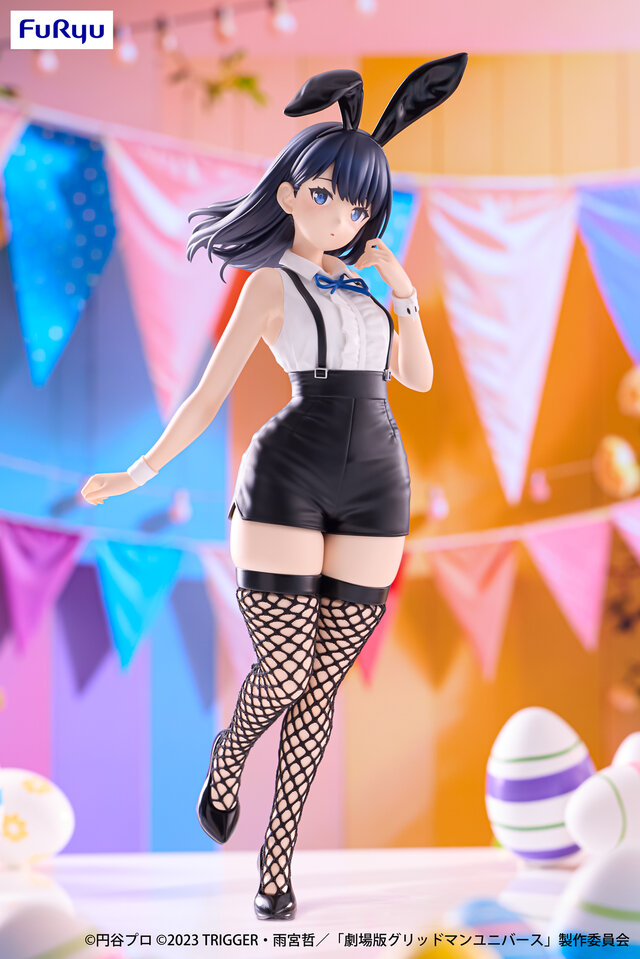凄いふとももにパツパツのショートパンツ！「グリッドマン ユニバース」より「宝多六花」がイースターバニーver.でプライズフィギュア化