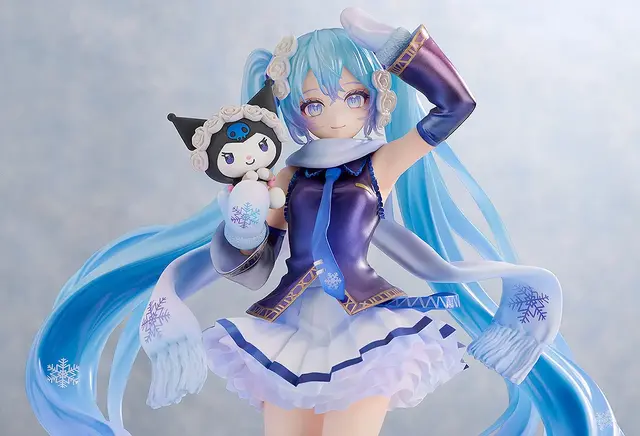 「雪ミク」×「クロミ」フィギュアが幻想的！ツインテールにはクリアパーツ、衣装はパール塗装により美しく変化
