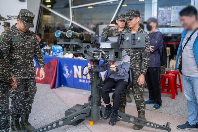 台湾の本物の軍隊が出展