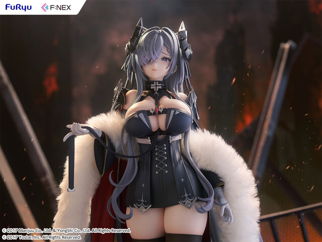 リアルファー仕様の豪華な衣装が、威厳と気品を際立たせる！『アズレン』より「アウグスト・フォン・パーセヴァル」が存在感ある1/6スケールで立体化