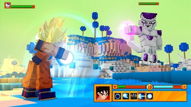 ボクセルでも悟空やフリーザ大激闘！『マインクラフト』に「ドラゴンボールZ」コラボDLCが登場―戦闘ももちろんできるよ