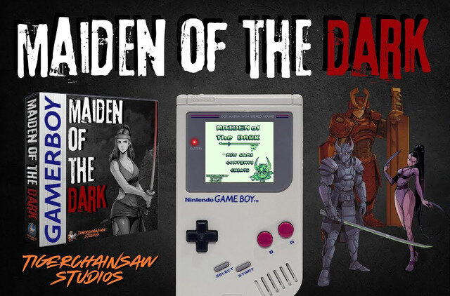 ゲームボーイ向け新作アクションゲーム『Maiden of the Dark』クラファン開始！