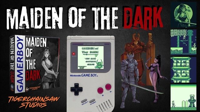 ゲームボーイ向け新作アクションゲーム『Maiden of the Dark』クラファン開始！