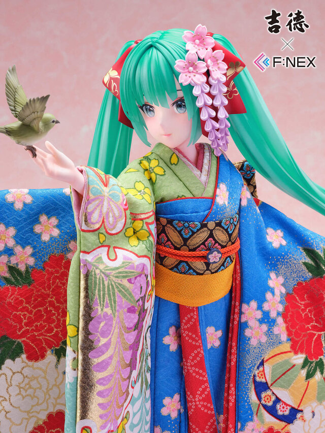 お値段約20万円の「初音ミク」日本人形フィギュアが可憐で美しい…！イラストレーター・藤ちょこ氏による描き下ろしイラストをもと立体化