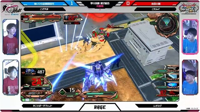 「GGGP × RAGE」OPEN部門優勝は永田小隊の4人！ Crazy Raccoon、DetonatioN FocusMe、REJECT、ZETA DIVISIONのストリーマーが練習の成果を披露し、熱狂に包まれた2日間をレポート【ガンダム EXVS2 イニブ】