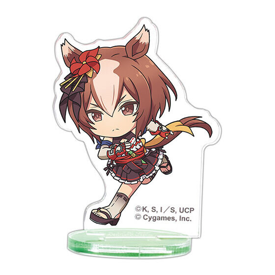 ミニキャラのウマ娘たちが全力疾走で可愛い！「ウマ娘 シングレ」の描き起こしアクスタ全15種が、ガシャポンにて11月第3週より発売