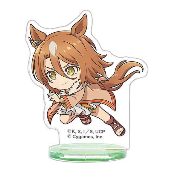 ミニキャラのウマ娘たちが全力疾走で可愛い！「ウマ娘 シングレ」の描き起こしアクスタ全15種が、ガシャポンにて11月第3週より発売