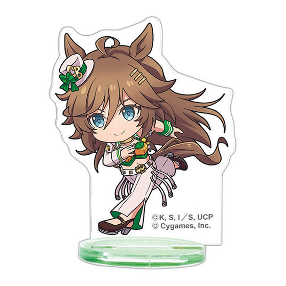 ミニキャラのウマ娘たちが全力疾走で可愛い！「ウマ娘 シングレ」の描き起こしアクスタ全15種が、ガシャポンにて11月第3週より発売