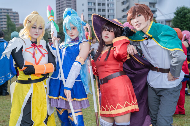【コスプレ】「涼宮ハルヒ」バニー併せ、人気ラノベの「このすば」「リゼロ」に『崩スタ』まで！池ハロに集った美麗レイヤー10選【写真27枚】