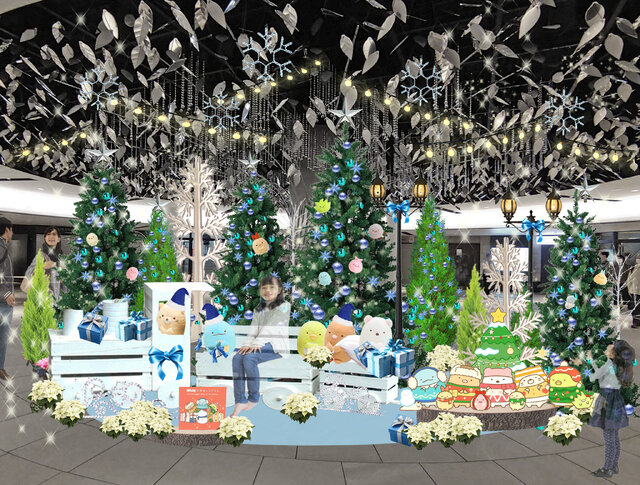 冬コーデのすみっコたちが大集合！「すみっコぐらし」×「ホワイティうめだ」の夢のコラボがふたたび実施