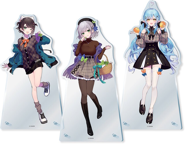 セブン-イレブンにて「ホロライブ」キャンペーンが開催！大空スバルら3人を“秋のお出かけファッション”で描き下ろしグッズ化