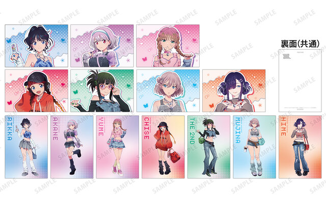 宝多六花ら7名の“Y2K”ファッション新規描き下ろしイラスト！「グリッドマンユニバース」POP UP SHOP開催