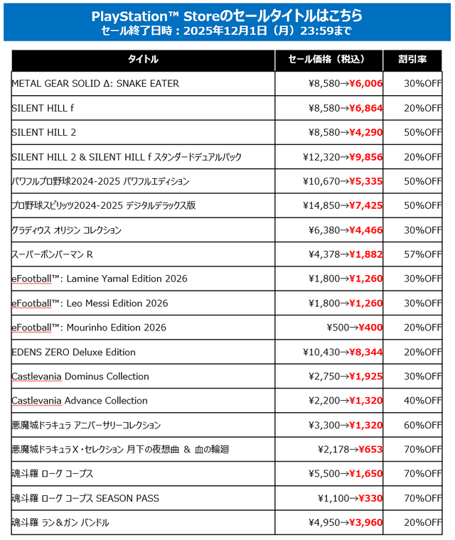『SILENT HILL f』がセール初対象！コナミ「BLACK FRIDAY SALE」開催中ー『メタルギアソリッドΔ』などもお買い得