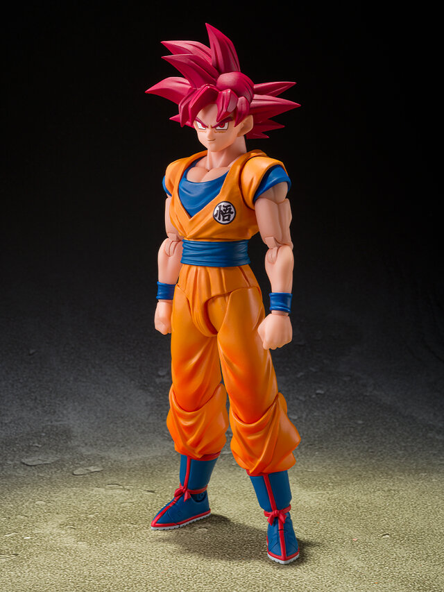 「ドラゴンボール超」より「超サイヤ人ゴッド孫悟空」アクションフィギュアが2バージョンで展開!3種の交換用表情パーツで様々なシーンを演出