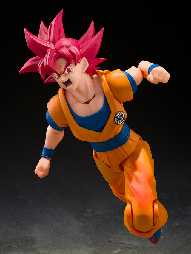 「ドラゴンボール超」より「超サイヤ人ゴッド孫悟空」アクションフィギュアが2バージョンで展開！3種の交換用表情パーツで様々なシーンを演出