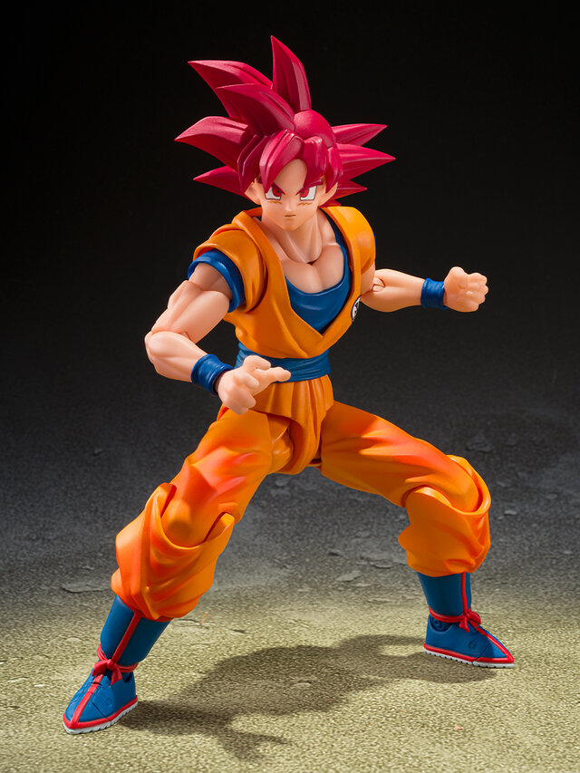 「ドラゴンボール超」より「超サイヤ人ゴッド孫悟空」アクションフィギュアが2バージョンで展開!3種の交換用表情パーツで様々なシーンを演出