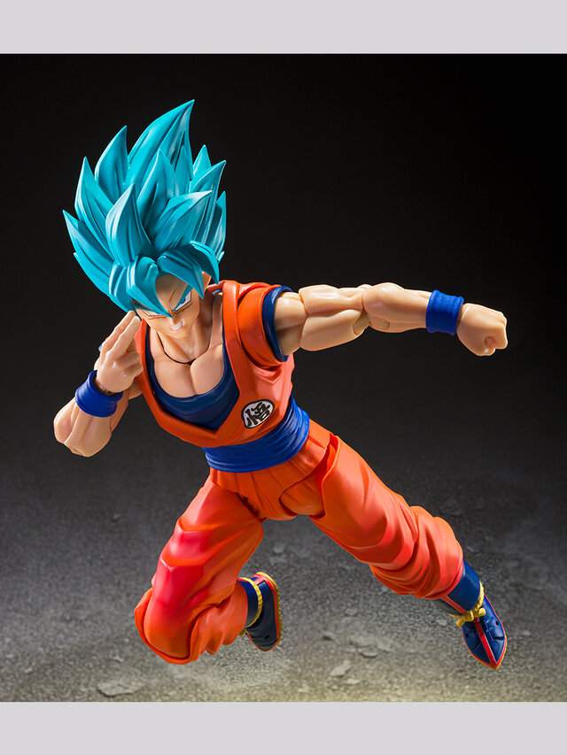 「ドラゴンボール超」より「超サイヤ人ゴッド孫悟空」アクションフィギュアが2バージョンで展開！3種の交換用表情パーツで様々なシーンを演出