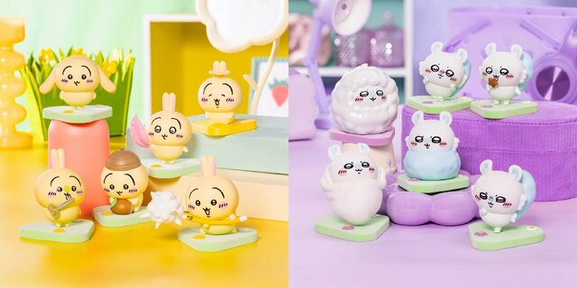 ちいかわより「うさぎだらけ」「モモンガだらけ」フィギュアが受注販売！「垂れ耳」「ぶりっこ」など各6種の印象的なシーンを再現
