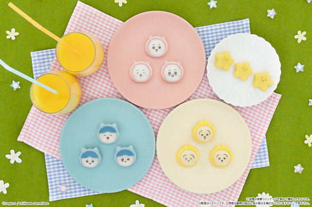 パジャマ姿の「ちいかわ」が和菓子に！ハチワレ、うさぎたち3パッケージで贈る「食べマスあそーと」再登場