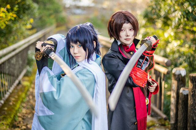 大和守安定／れん（X：@SaK1636）、加州清光／いすず（X：@1su_zu）