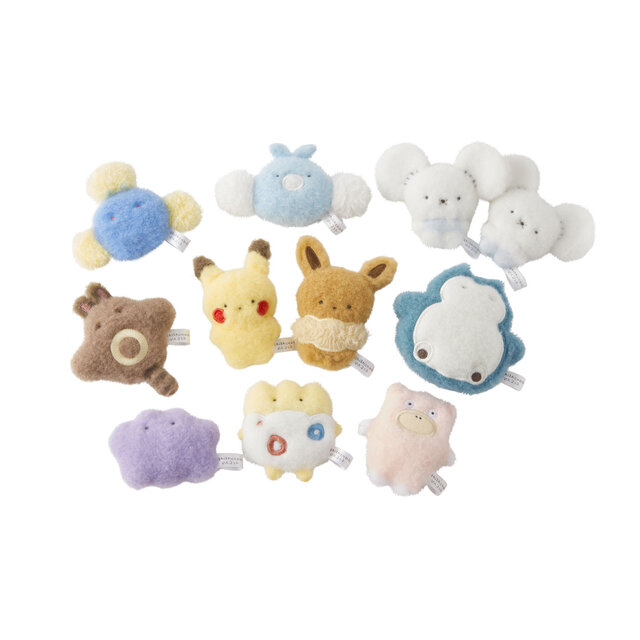 『ポケモン』てのひらにすっぽりおさまる「ほわほわてのひらマスコット」が可愛い！ピカチュウ、ヤドンなど全10種