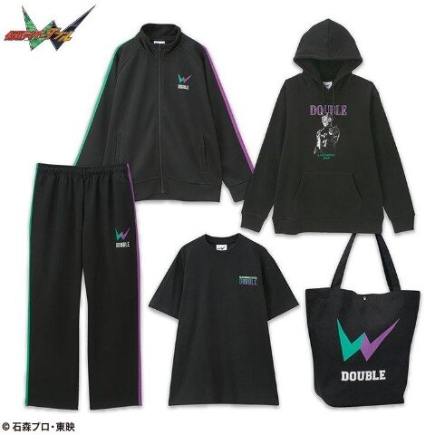 「仮面ライダー」より「電王」と「Ｗ」のハッピーバッグ5点セットが登場！Tシャツは背面、パーカは前面にキャラクターを大胆デザイン