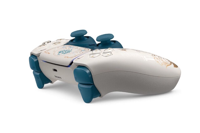 PS5純正コントローラー・DualSenseに『原神』コラボモデル登場!旅人のモチーフアイコンや、裏面にはパイモンも