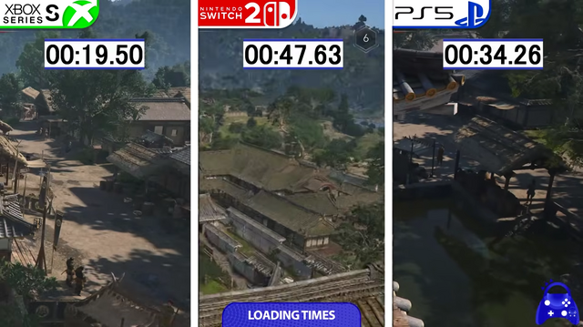 Youtube「Assassin's Creed Shadows | Switch 2 - PS5 - Xbox Series S | Graphics Comparison」から引用