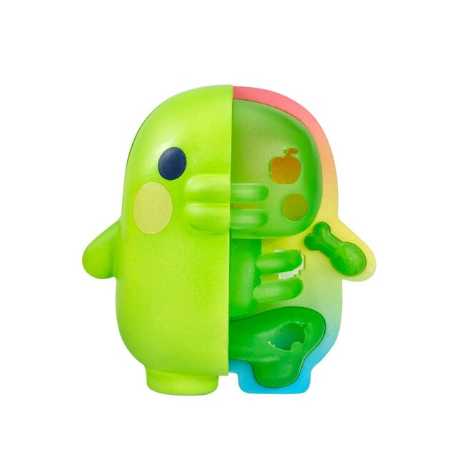 “骨のデザイン”に衝撃！新感覚の半身スケルトンフィギュア「すきゃらとん」に『たまごっち』が仲間入り