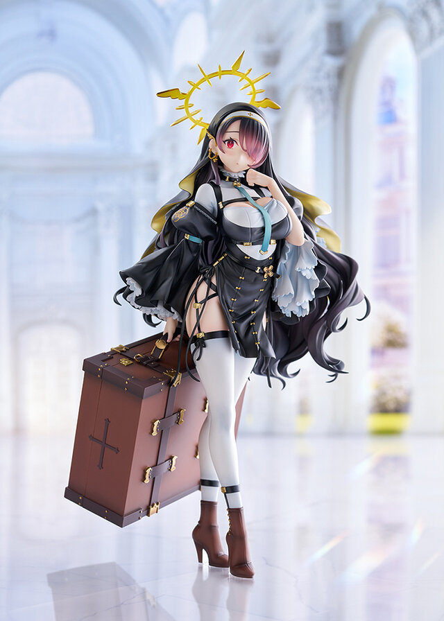 黒衣の修道服から魅せる太もも…！『ブルアカ』より「ヒナタ」1/7スケールフィギュアが予約受付開始